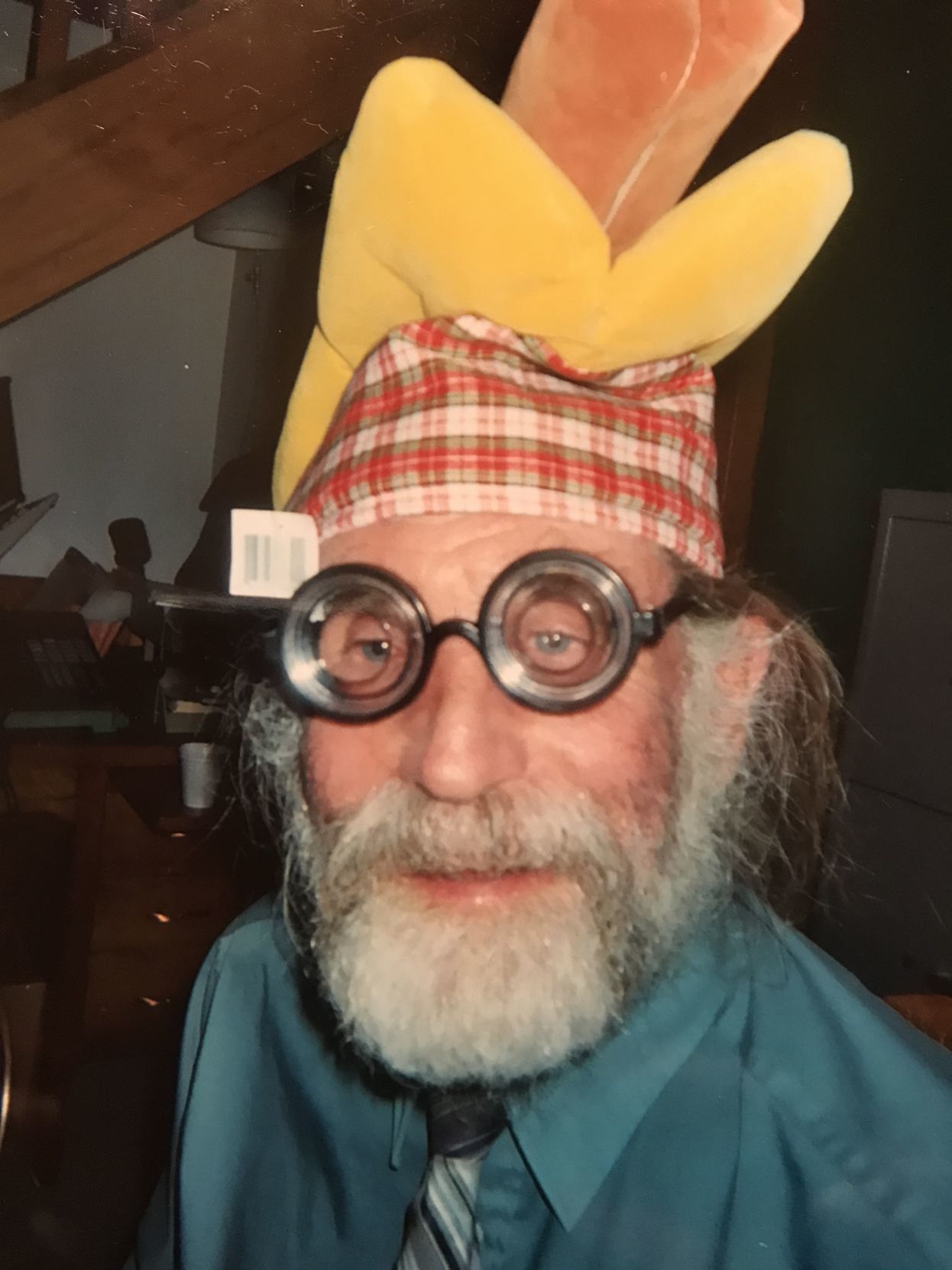 Stephen Potter -- hot dog hat